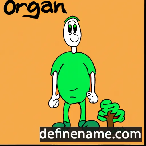 cartoon of the name Oregan