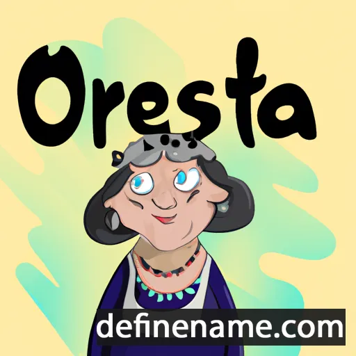 Oresta cartoon