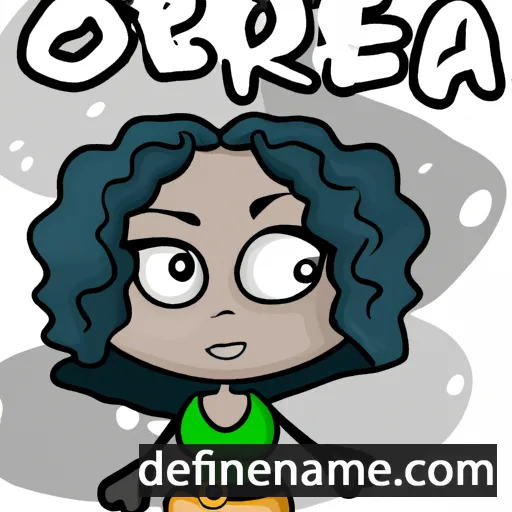 cartoon of the name Orfea