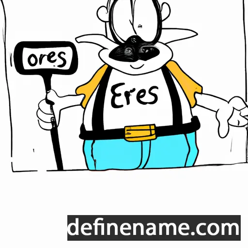 cartoon of the name Orfejs