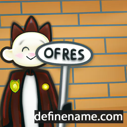 cartoon of the name Orfeüs