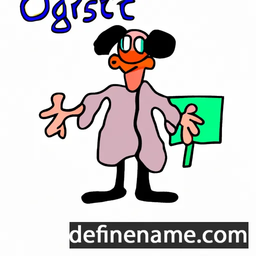 cartoon of the name Orgest