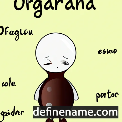 cartoon of the name Orgona