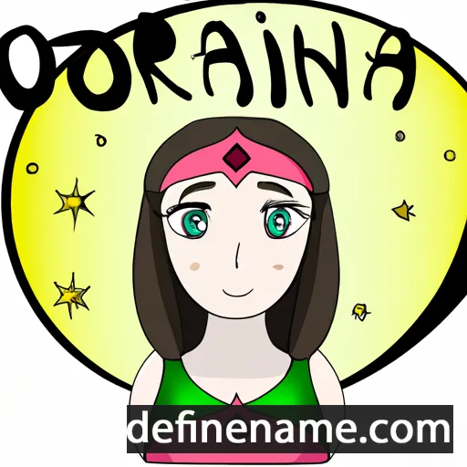 cartoon of the name Orianna