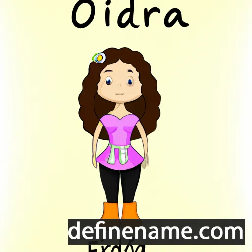 cartoon of the name Orielda