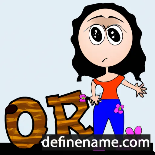 cartoon of the name Orifa