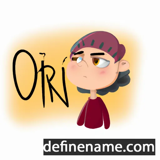 cartoon of the name Orin