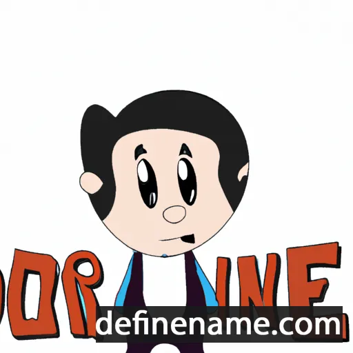 cartoon of the name Orine