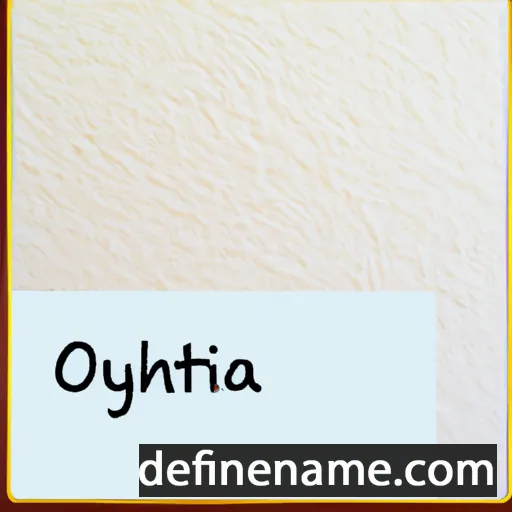 cartoon of the name Orithyia