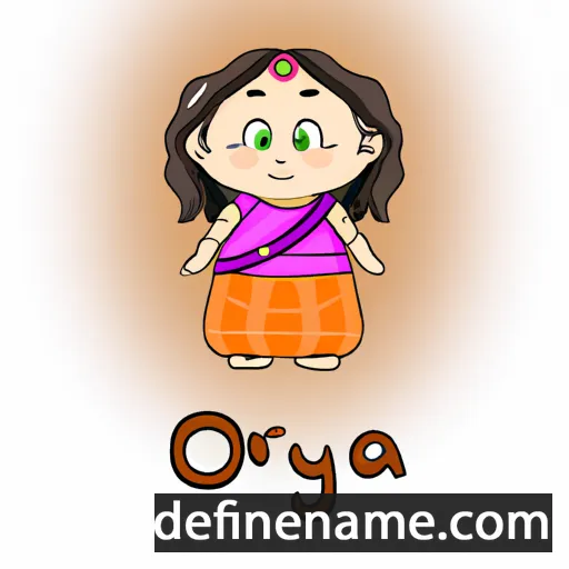 cartoon of the name Oriya