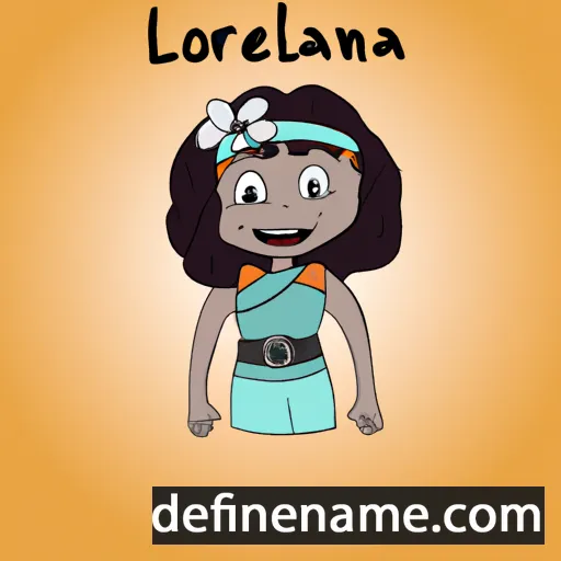 cartoon of the name Orleana