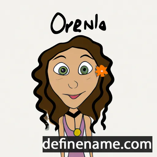 cartoon of the name Orlena