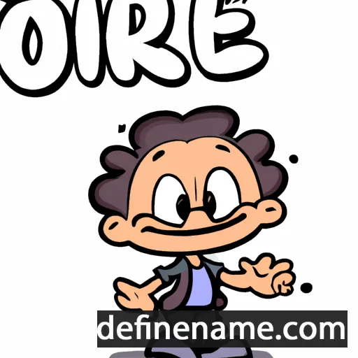 cartoon of the name Orlie