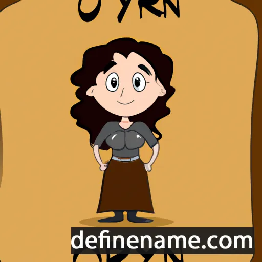 cartoon of the name Orlyn