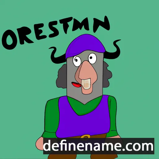 cartoon of the name Ormsteinn