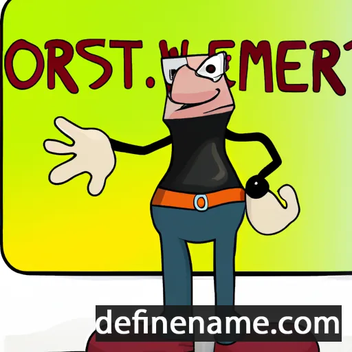 cartoon of the name Ormsten