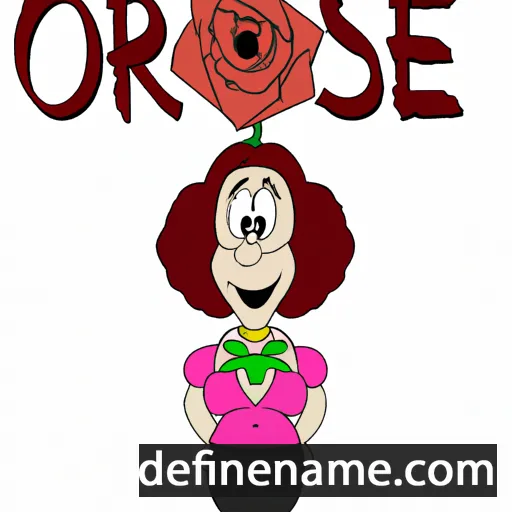 cartoon of the name Orose