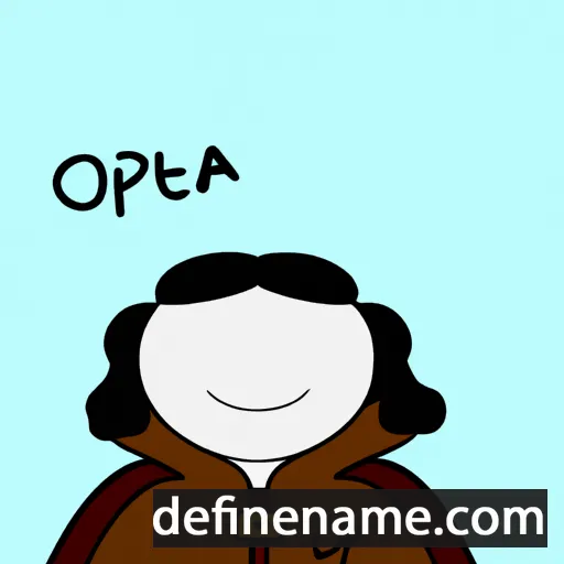 cartoon of the name Orphéa