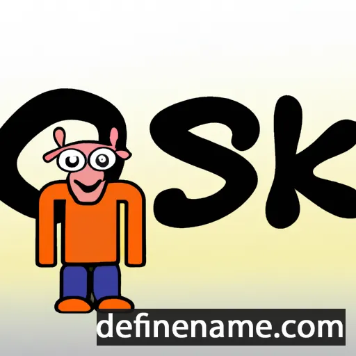 Ósk cartoon