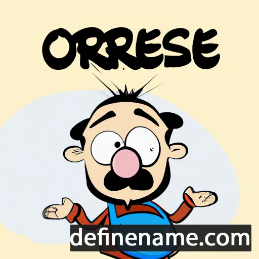 cartoon of the name Örzse