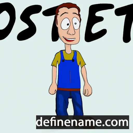 cartoon of the name Østein