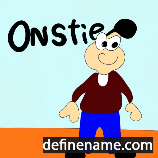 cartoon of the name Østine