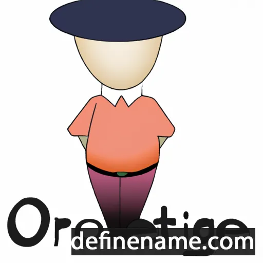 cartoon of the name Ortance