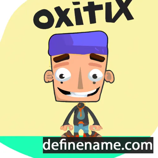 cartoon of the name Ortixa