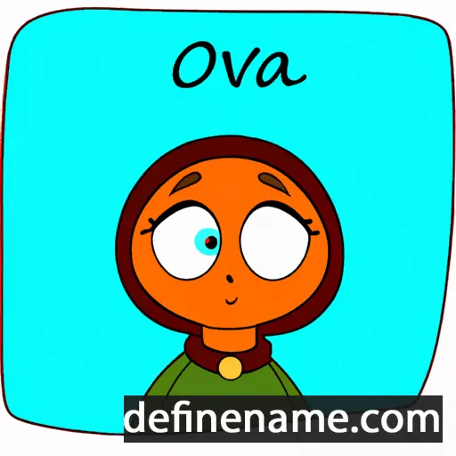 cartoon of the name Orva