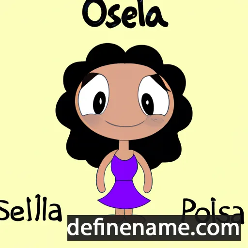 cartoon of the name Oselia