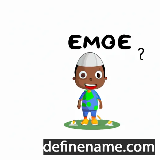 cartoon of the name Osemegbe