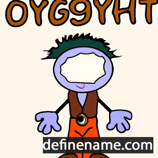 cartoon of the name Osgyth