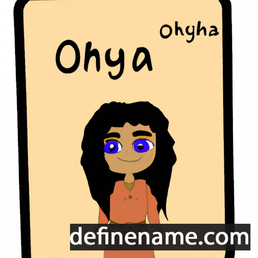 cartoon of the name Oshaya