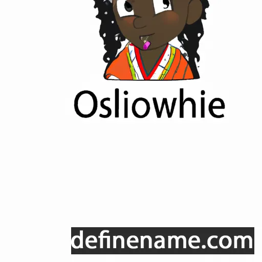 cartoon of the name Oshinbowale