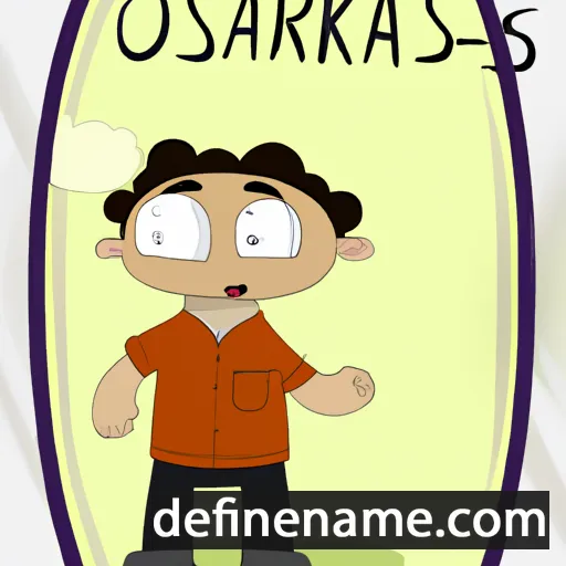 cartoon of the name Oskaras