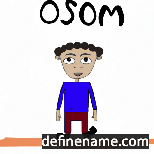 cartoon of the name Osmon