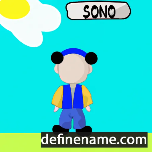 cartoon of the name Osono