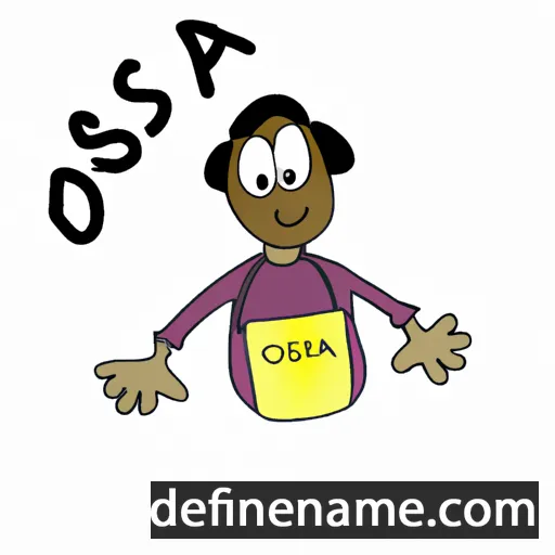 cartoon of the name Ossa