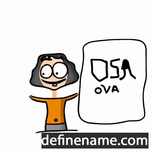 cartoon of the name Osva