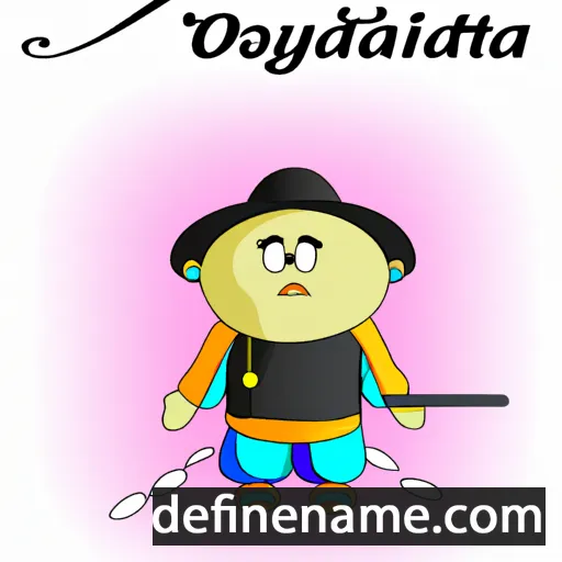 cartoon of the name Otgondavaa