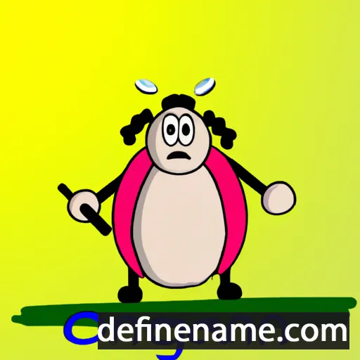 cartoon of the name Otgonnyam