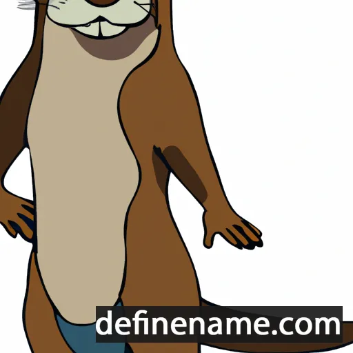 cartoon of the name Otter