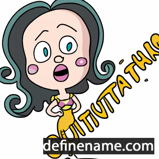 cartoon of the name Oualentina