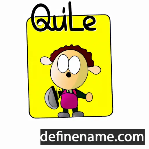 cartoon of the name Ouel