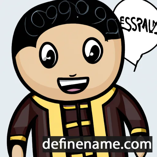 cartoon of the name Ouespasianos