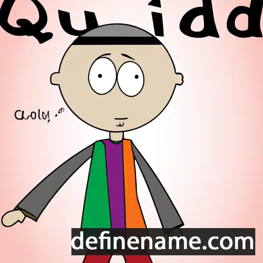 cartoon of the name Ouided