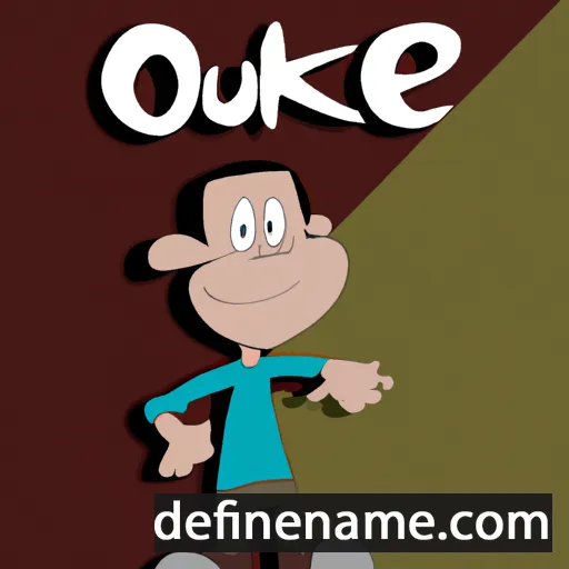 cartoon of the name Ouke