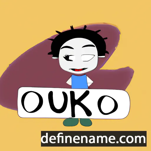 cartoon of the name Ouko