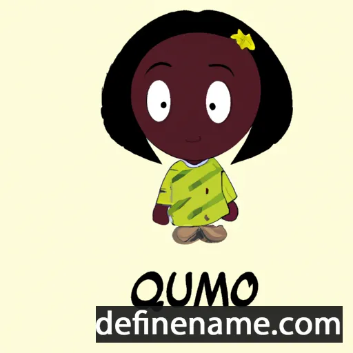 cartoon of the name Oumou