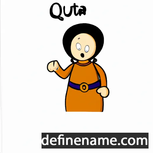 cartoon of the name Outha